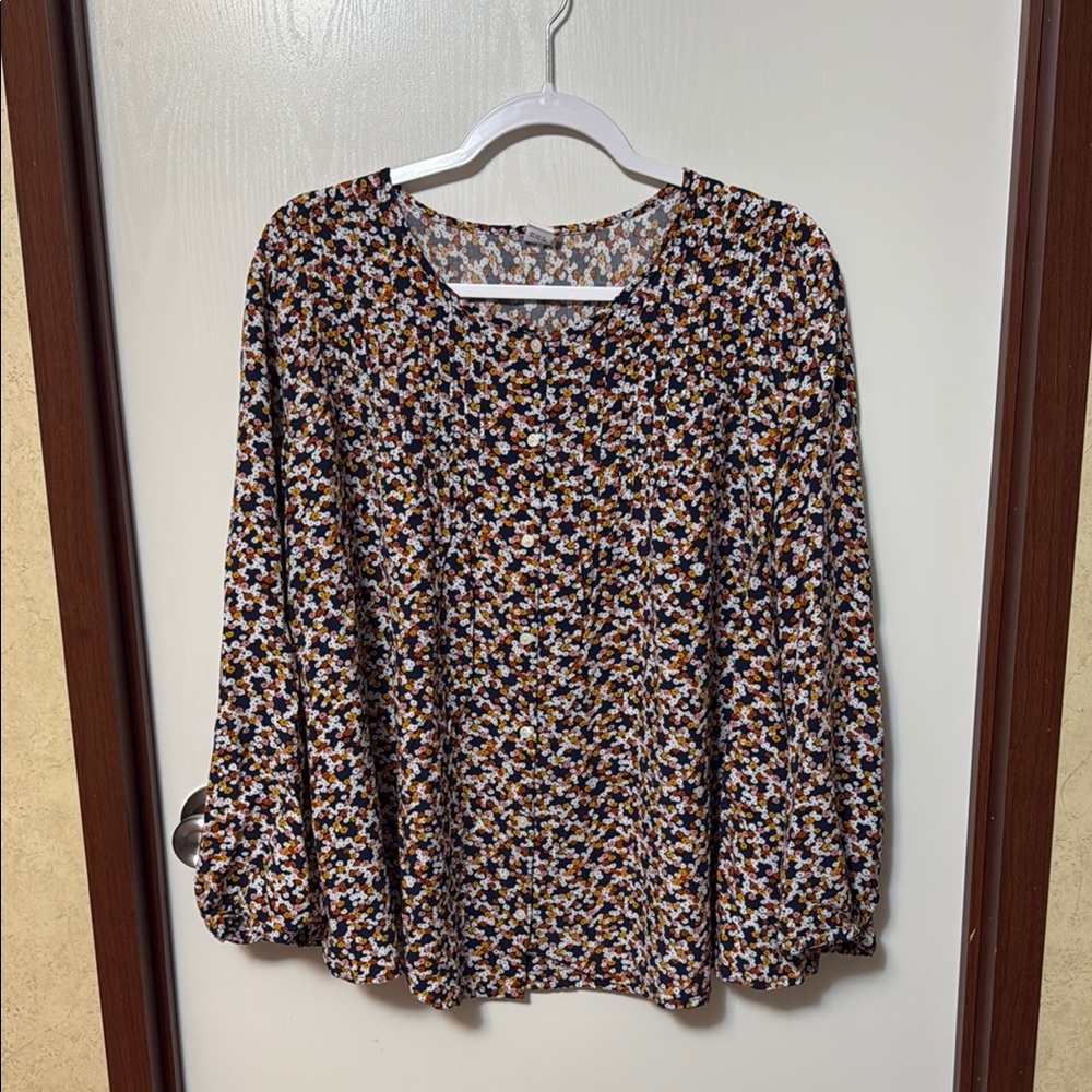 Old Navy Floral Print Women's Top Size XXL